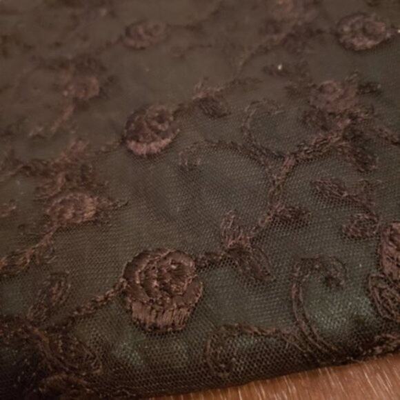 Chan Luu Embroidered Sequin Satin Lined Shoulder Bag Y2K Glam Beaded Indie Chic - Picture 3 of 8